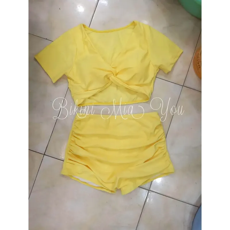 Set Monokini 3 Màu Vàng, Đen, Cam 591633