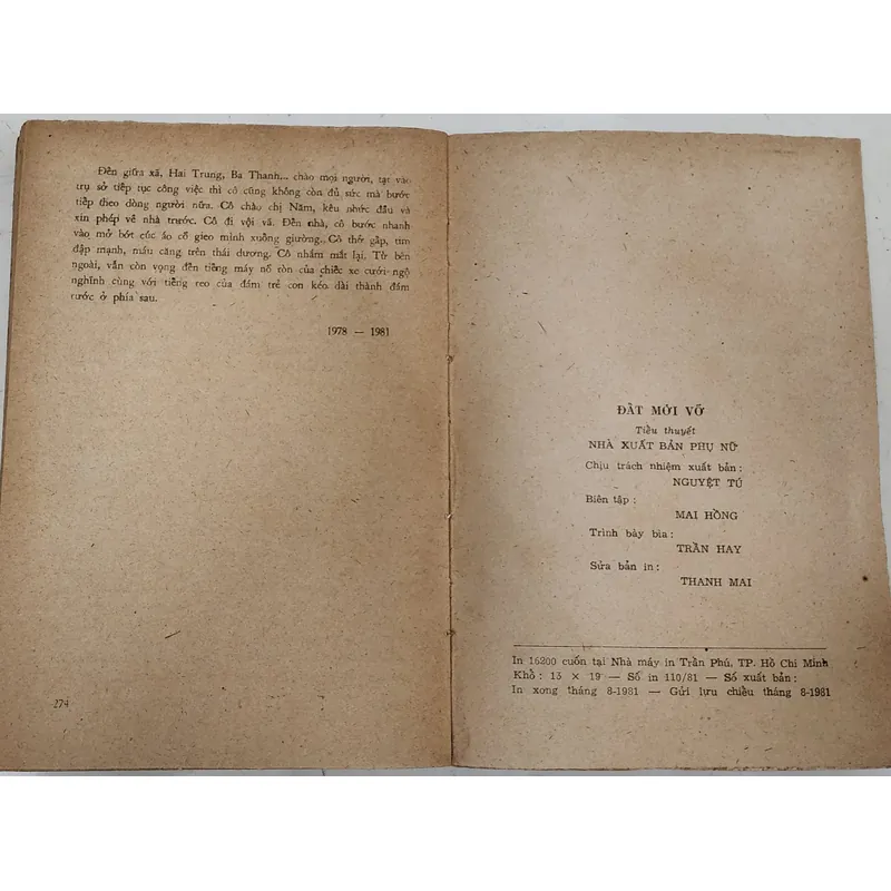 Tiểu thuyết ĐẤT MỚI VỠ - nhà văn/dịch giả Trần Thanh Giao 726508