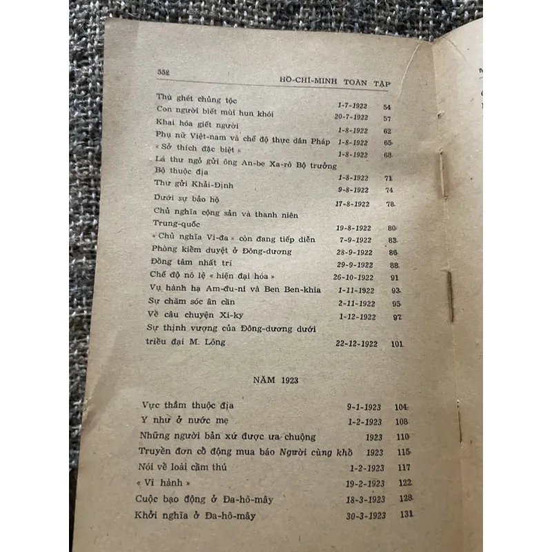 Hồ chí Minh toàn tập 1920-1945 (tiếng Việt và tiếng Hán) 1006338