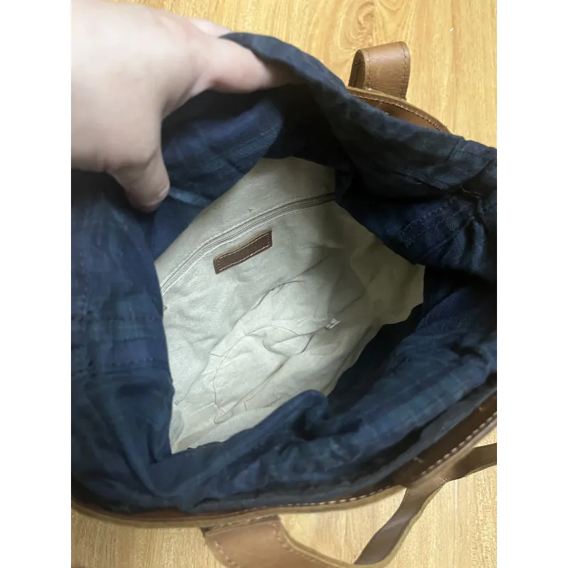 Túi tote nữ da mộc 2hand 927849