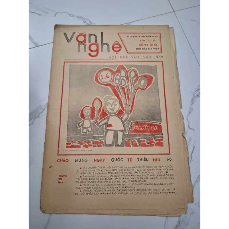 Báo Văn Nghệ Số 22 (1178), 31-5-1986 961786