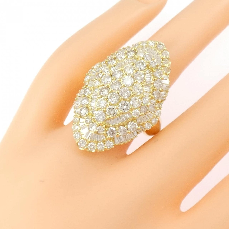 Nhẫn kim cương K18YG 5.00CT - Hàng hiệu Authentic 848424