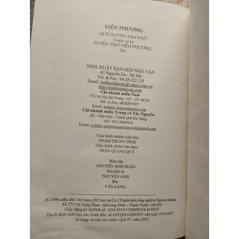 VIỄN PHƯƠNG - QUÊ HƯƠNG ĐỊA ĐẠO (KÝ) & TUYỂN THƠ VIỄN PHƯƠNG 753868