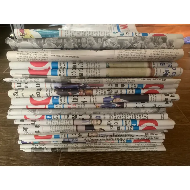 1 kg Báo in cũ, dùng gói quà, gói bình chai lọ thủy tinh, chà đồ  735294