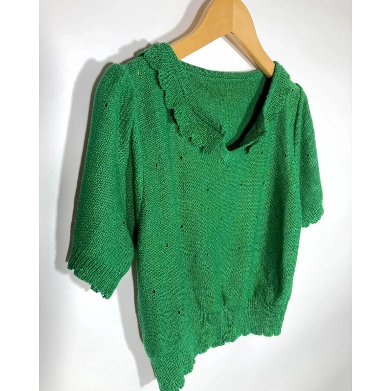 Áo Crochet Hiệu Hàn form Croptop Size S M  443498