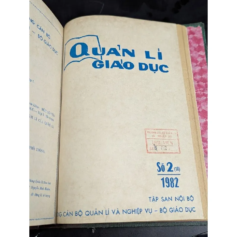 Tập san quản lý giáo dục - năm 1980 ( từ số 1 đến số 10 , có 1 số đôi ) 590923