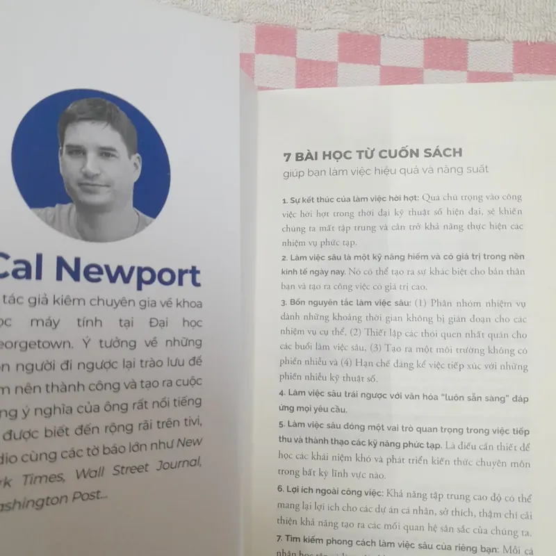 Deep work. Làm ra làm chơi ra chơi. Tái bản lần 5. Cal Newport 596735