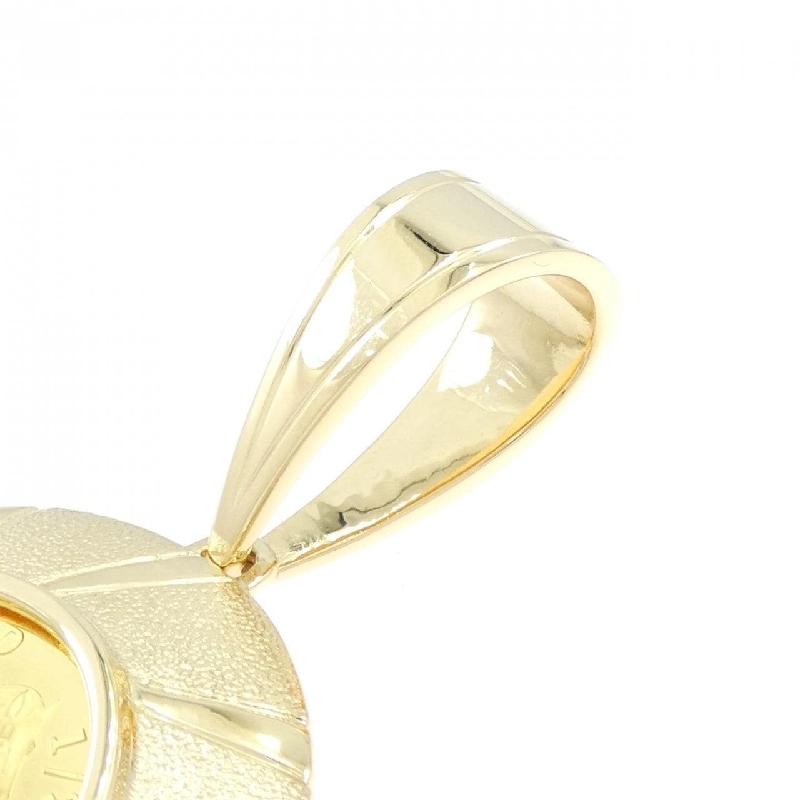 K18YG(枠) Đồng xu Mặt dây chuyền - Hàng hiệu Authentic 865723