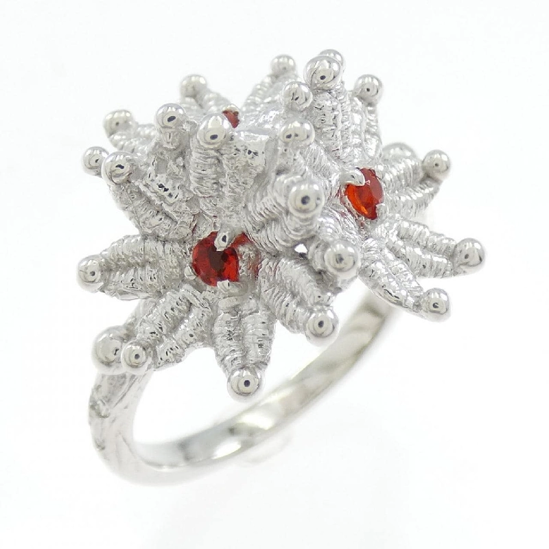 Nhẫn opal K18WG hoa 0.07CT 670570