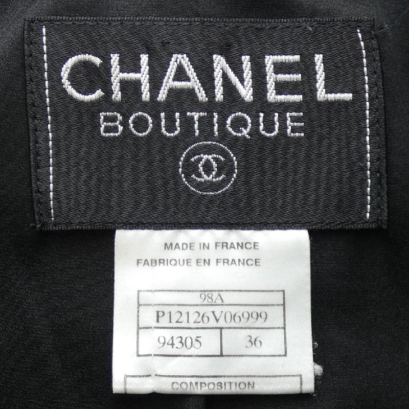 【Mã giảm giá】【Cổ điển】Áo khoác không cổ CHANEL 643125