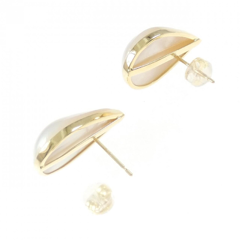 K18YG Mabe Pearl Earrings - Hàng hiệu Authentic 869914