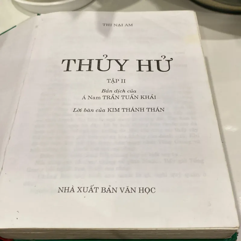 THỦY HỬ, TRỌN BỘ 2 TẬP, BÌA CỨNG, TẬP 1 + TẬP 2 (XB 2005) 990956