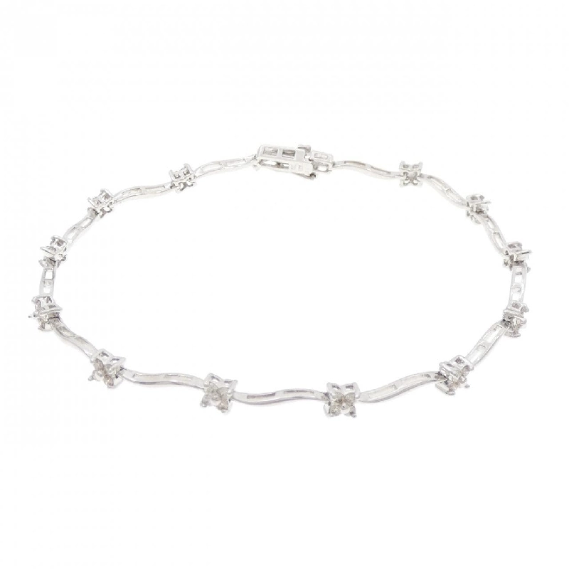 K18WG Hoa Kim Cương Vòng Tay 0.50CT - Hàng hiệu Chính hãng 872638