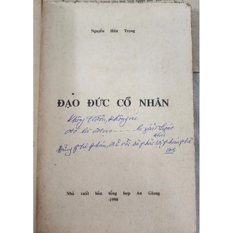 ĐẠO ĐỨC CỔ NHÂN - Nguyễn Hữu Trọng 707935