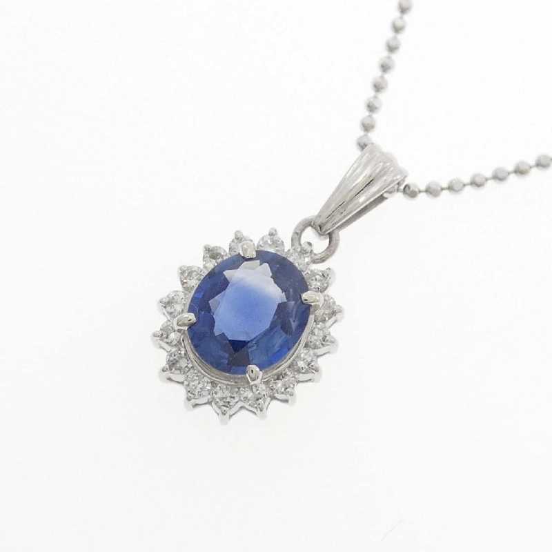 Dây chuyền Sapphire PT900/K18WG 1.02CT - Hàng hiệu Chính hãng 860909