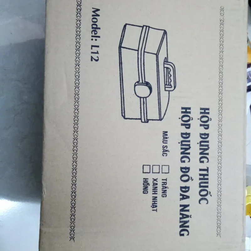 Hộp đựng 3 tầng - trắng (mới) 786210