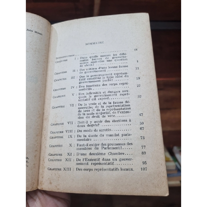 CONSIDERATIONS SUR LE GOUVERNEMENT REPRESENTATIF - John Stuart Mill (1966) 145865