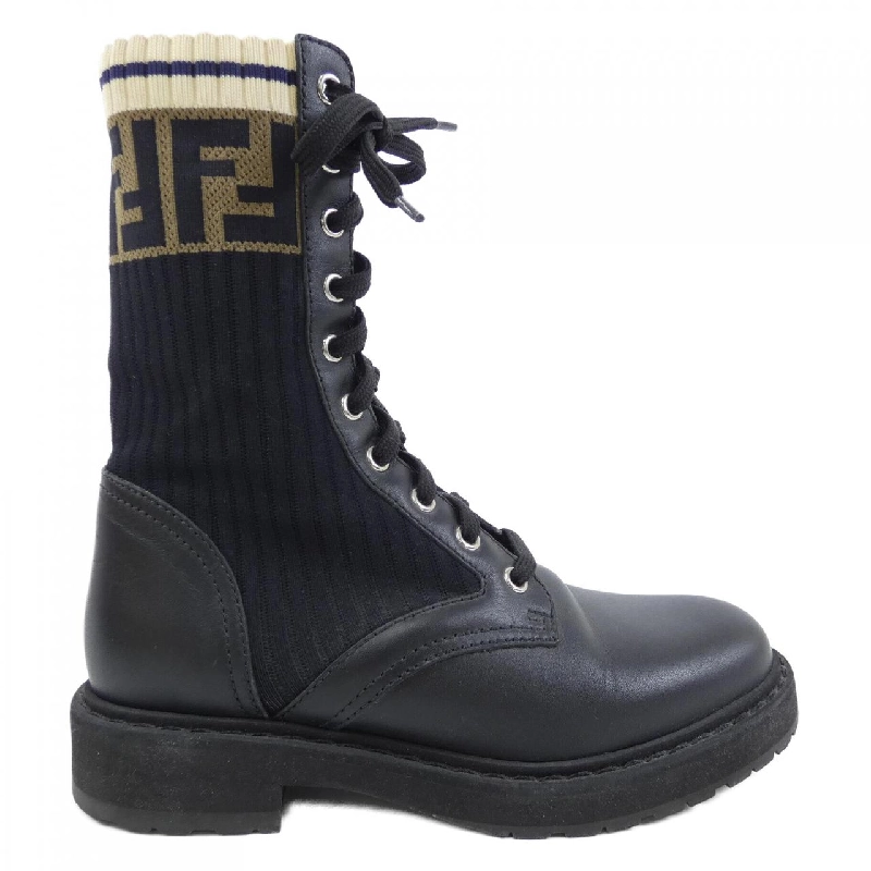 【Mã giảm giá】Giày bốt FENDI 664674