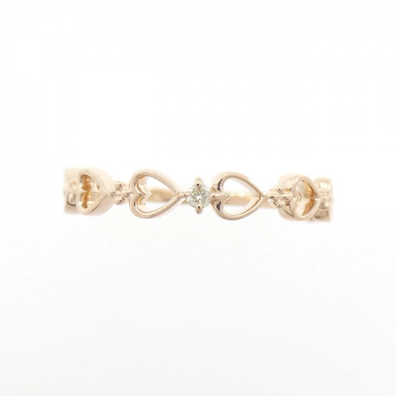 Nhẫn kim cương K10PG hình trái tim 666920