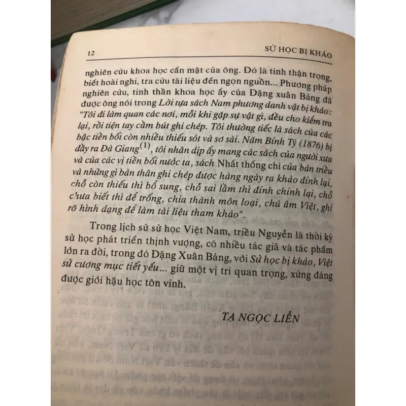 Sử học bị khảo - Đặng Xuân Bảng -trọn bộ 4 quyển trong 1 - sách in năm 1997 762740