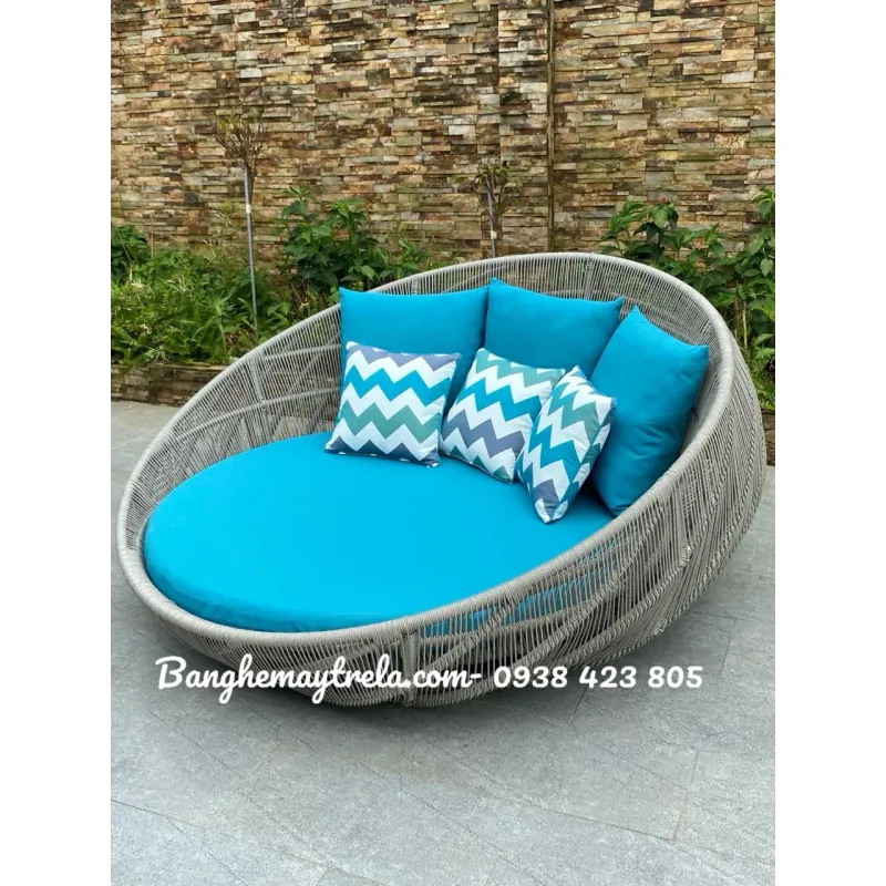 Ghế tròn hồ bơi tắm nắng mây nhựa 781529