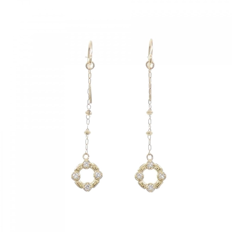 K18YG Bông tai kim cương 0.08CT - Hàng hiệu Chính hãng 869243