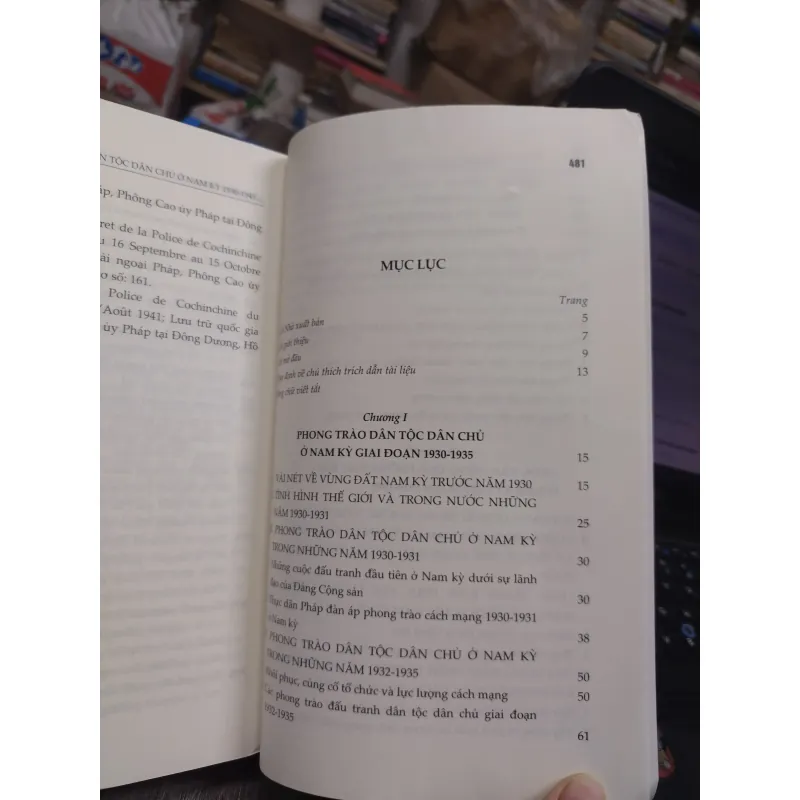 Sách: Phong trào dân tộc dân chủ ở Nam Kỳ 1930 - 1945 - TG: TS Phạm Thị Huệ (A3) 735364
