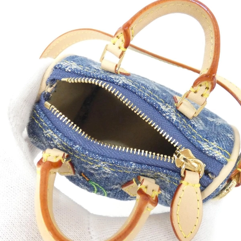 Túi xách charm Cherry bằng denim Monogram Louis Vuitton Micro Speedy M02535 - Hàng hiệu Chính hãng 772301
