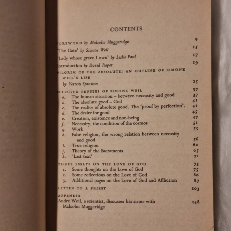 Simone Weil - Gate Way to God 933153