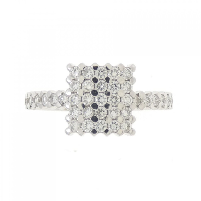 Nhẫn kim cương 750WG Pavé 0.49CT 671210