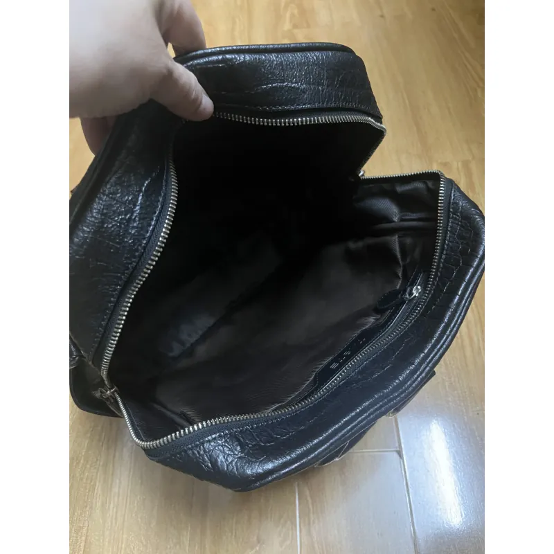 Balo đa năng size 29*30*13 da thật dập vân 2hand 933088