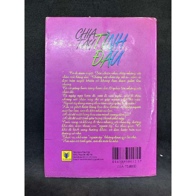 Chia Tay Tình Đầu, Lạc Tiểu Mỹ, Mới 60% (Ố Vàng, Trang đầu có ghi chữ), 2010 SBM2504 450639