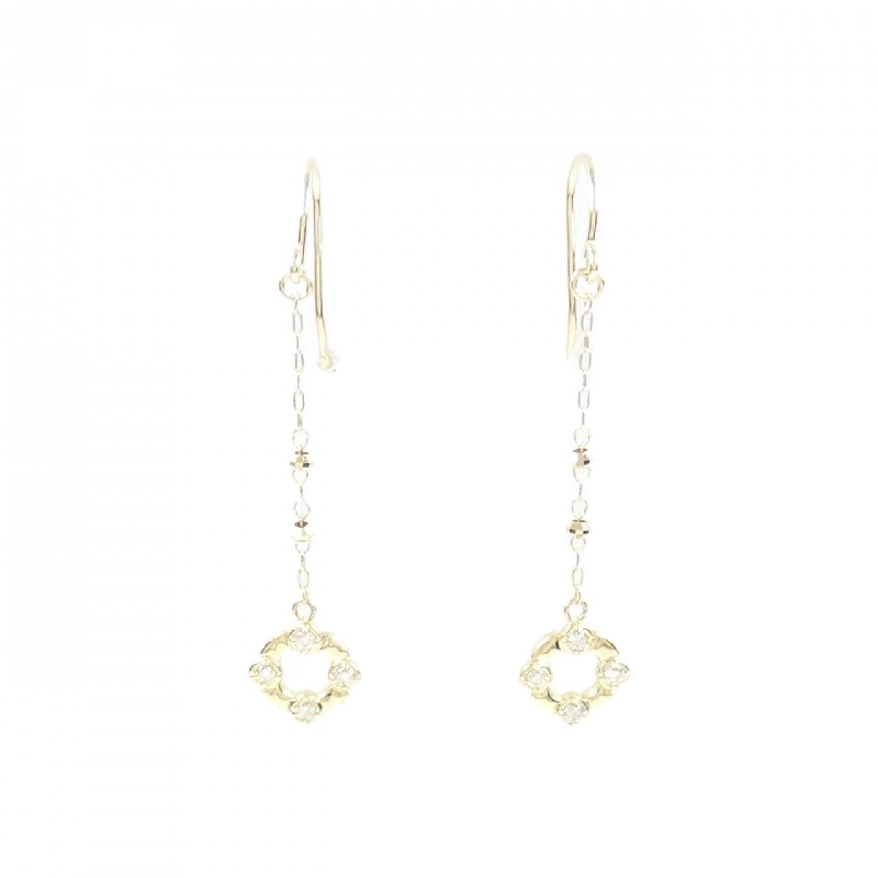 K18YG Bông tai kim cương 0.08CT - Hàng hiệu Chính hãng 872018