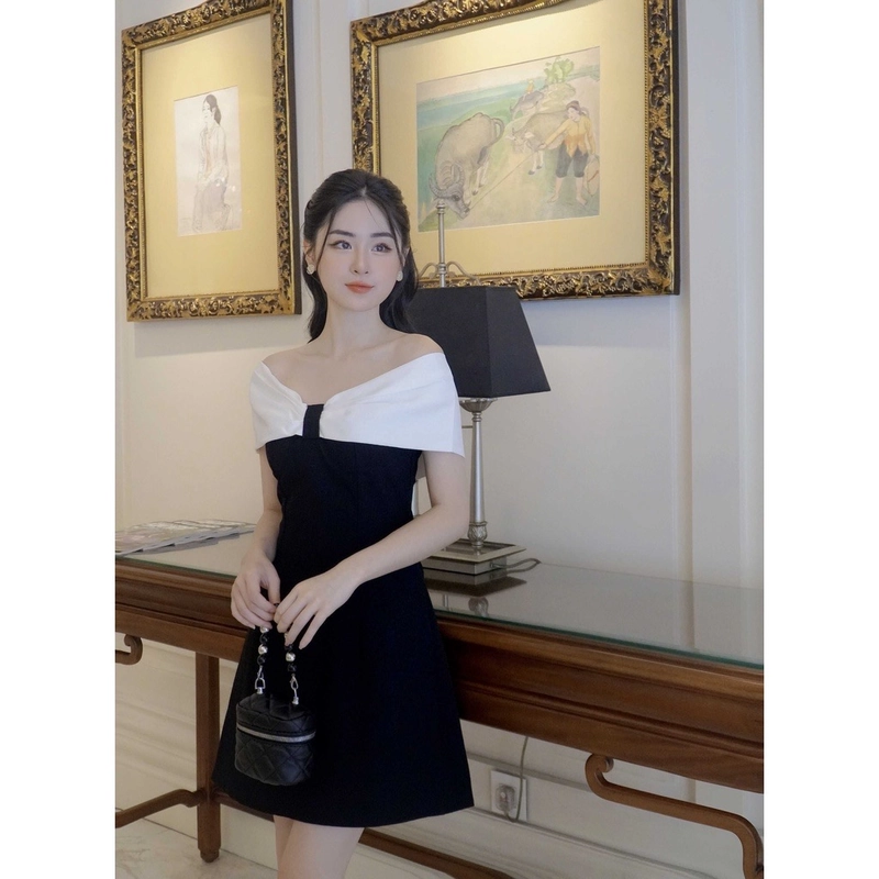 Váy bẹt vai đi tiệc 476121