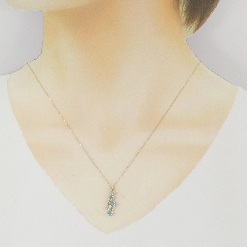 K18YG Topaz Necklace - Hàng hiệu Authentic 858059