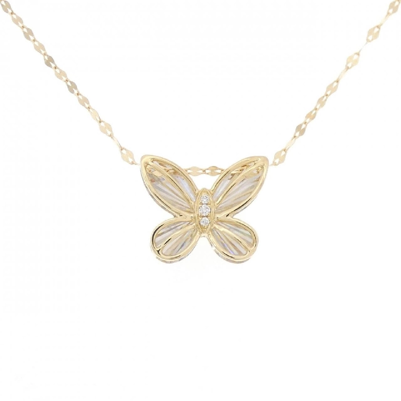 K18YG Bướm Kim Cương Dây Chuyền 0.01CT - Hàng hiệu Chính hãng 862740