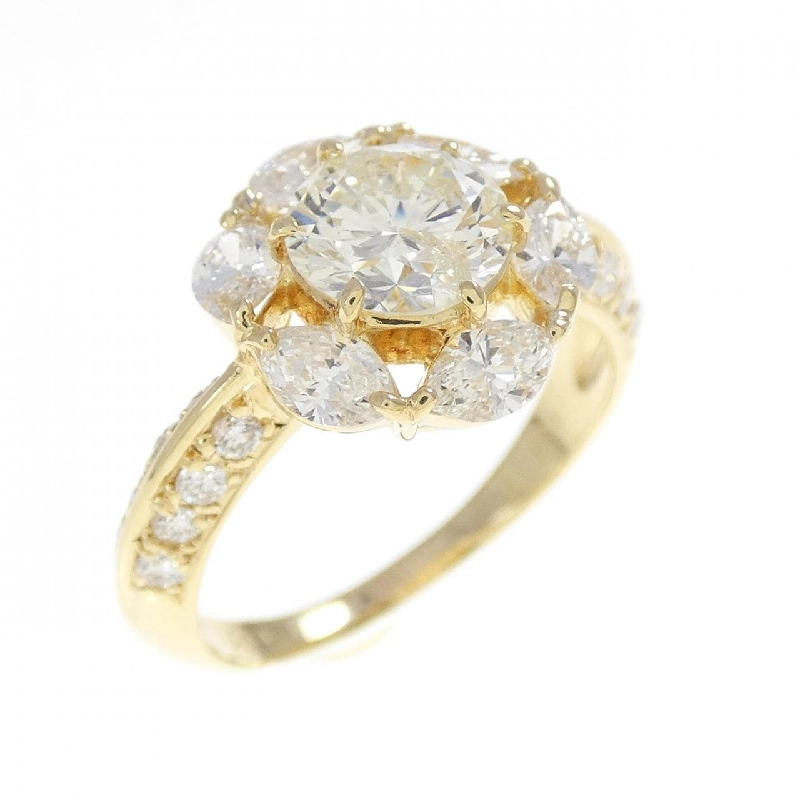 Nhẫn kim cương K18YG 1.081CT - Hàng hiệu Authentic 850172