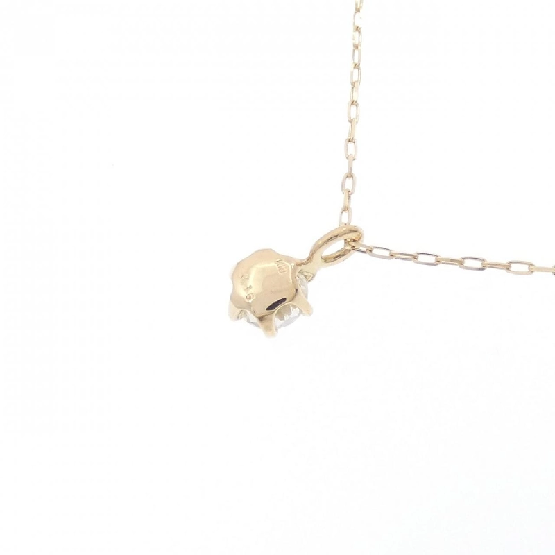 K18YG Solitaire Dây chuyền kim cương 0.15CT - Hàng hiệu Chính hãng 864830