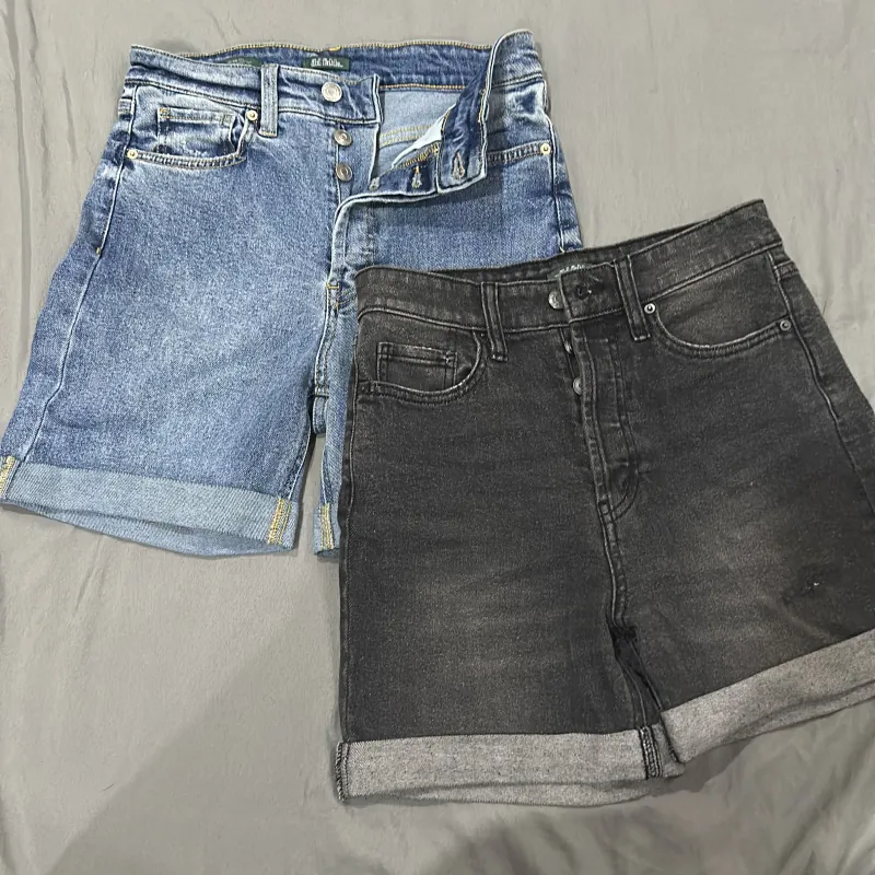 Quần short jean lưng cao VNXK, chất thun co dãn, size 0 1002705