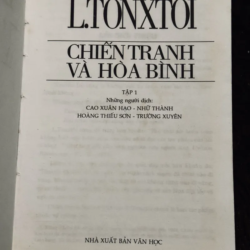 Chiến Tranh và Hoà Bình 763798