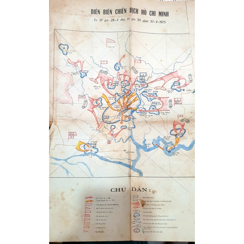Đại Thắng Mùa Xuân (Hiếm với nhiều bản đồ chiến dịch Hồ Chí Minh huyền thoại, 1977) 493358