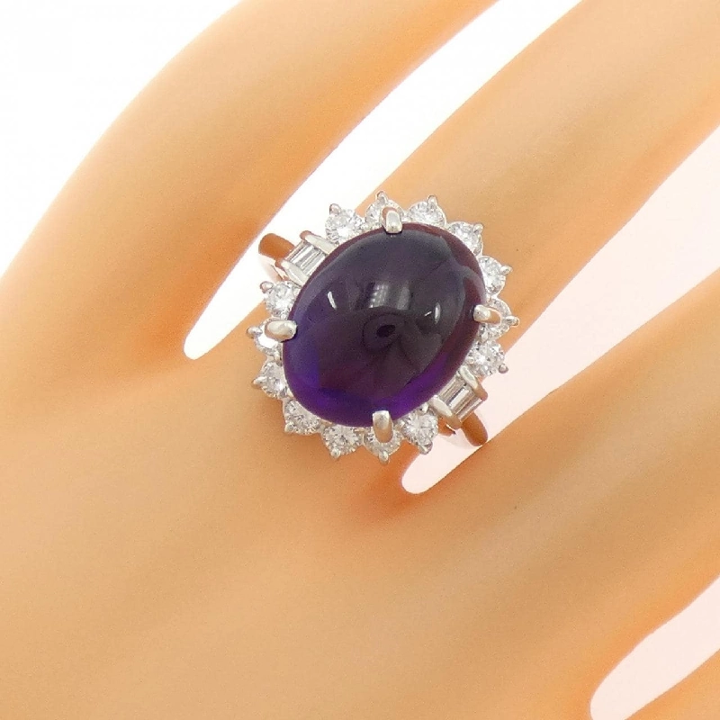 Nhẫn Amethyst PT900 6.74CT - Hàng hiệu Authentic 847454