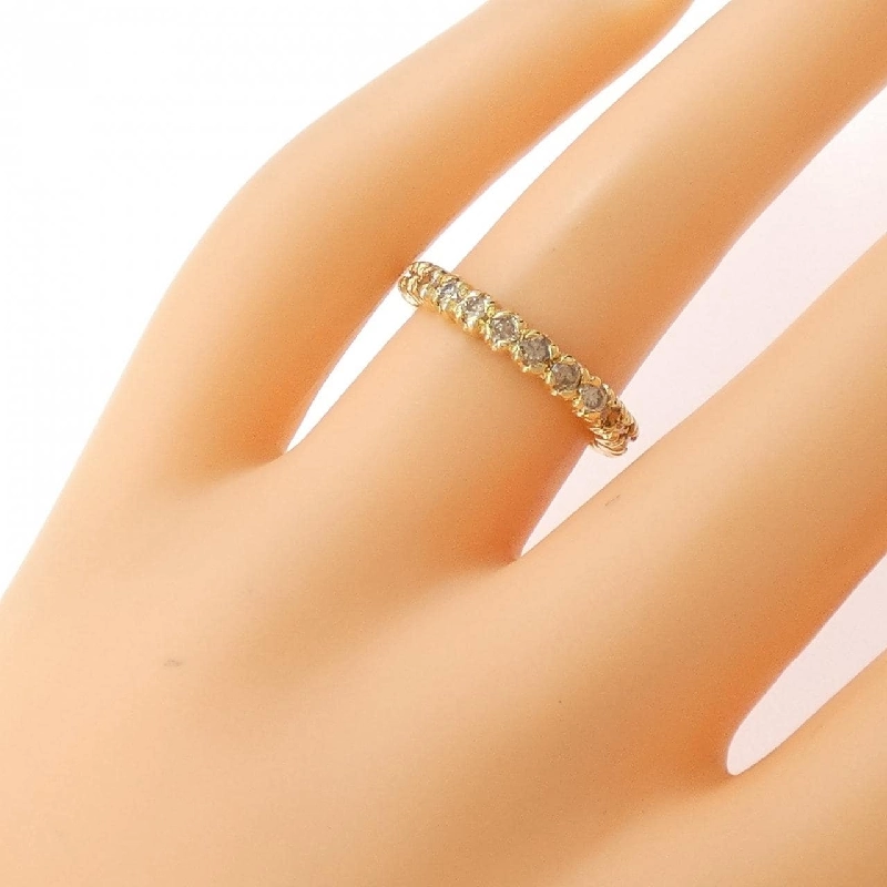Nhẫn kim cương K18YG Half Eternity 1.0CT - Hàng hiệu Chính hãng 854204
