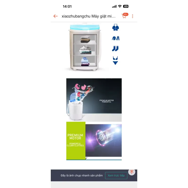 Máy giặt mini bán tự động 760637