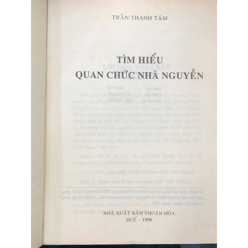 TÌM HIỂU QUAN CHỨC NHÀN NGUYỄN - Trần Thanh Tâm 466629