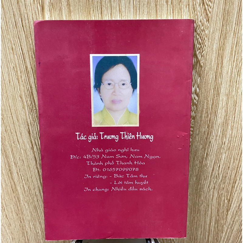 TẬP THƠ "LỜI TÂM HUYẾT'" - TRƯƠNG THIÊN HƯƠNG*QUÀ TẶNG 0Đ CHO ĐƠN HÀNG BẤT KỲ 313054