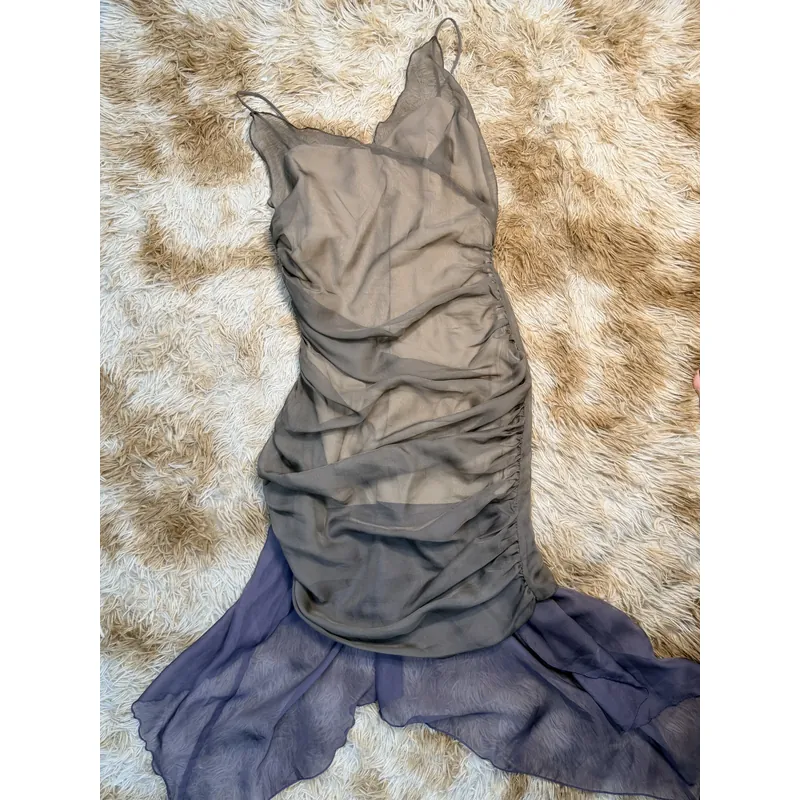 Váy voan nâu 705482