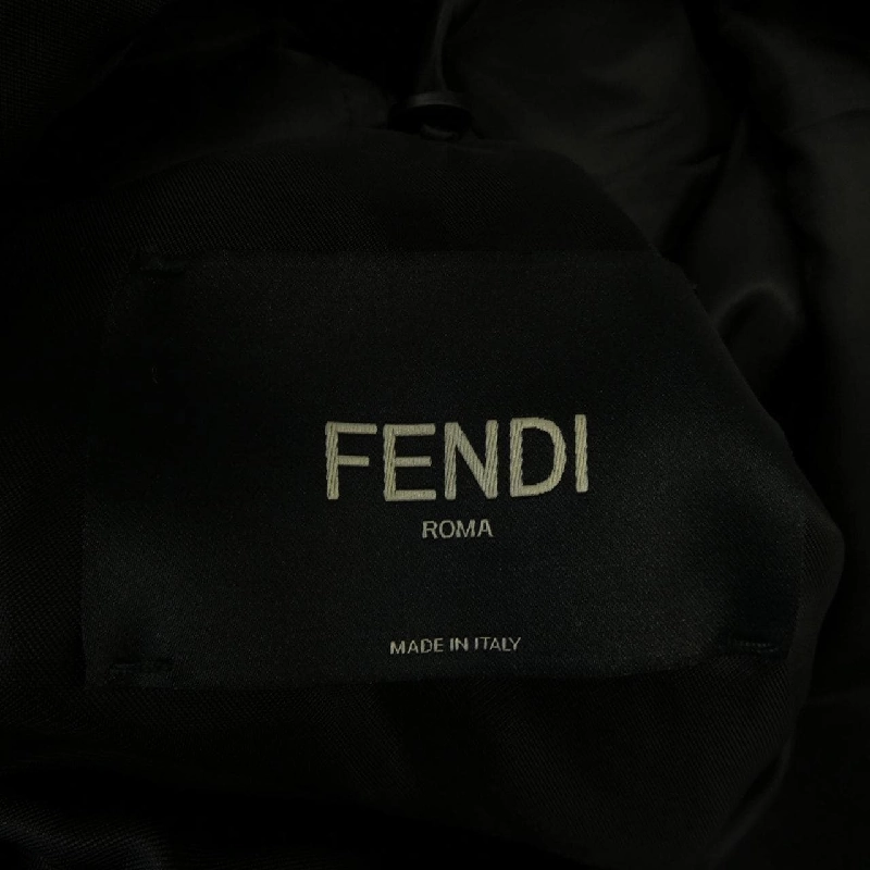 FENDI FPJ106 APRQ Áo khoác da biker - Hàng hiệu Chính hãng 894675