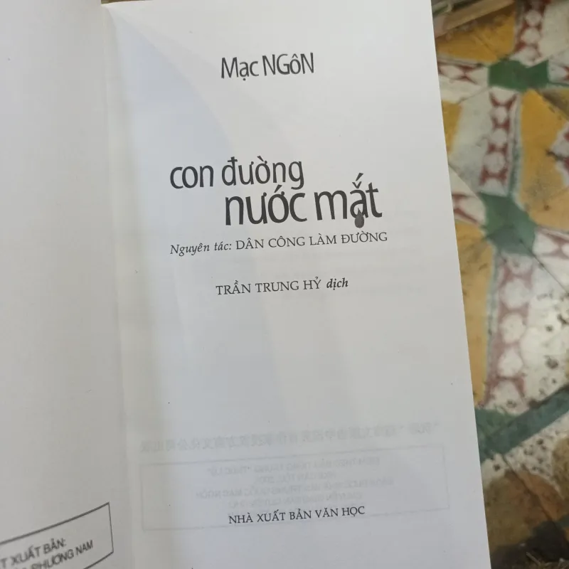 Con Đường Nước Mắt - Mạc Ngôn 1044660