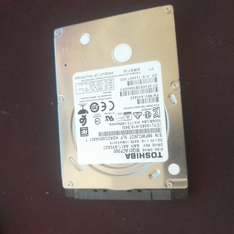 Ổ cứng 2,5" Toshiba 500G tháo m 68540